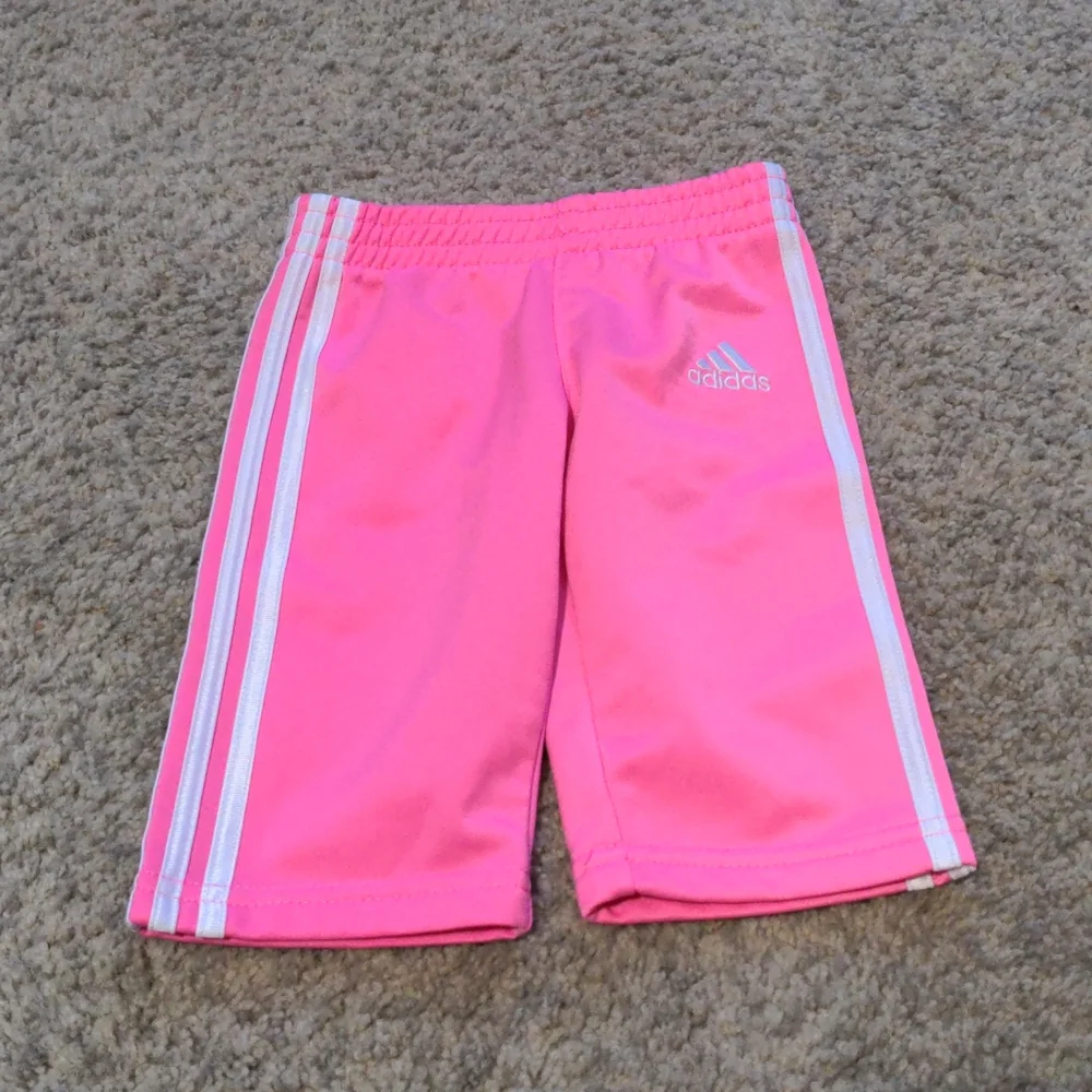Girl's Size 3 Months Adidas Pink And White Jacket Pant Set